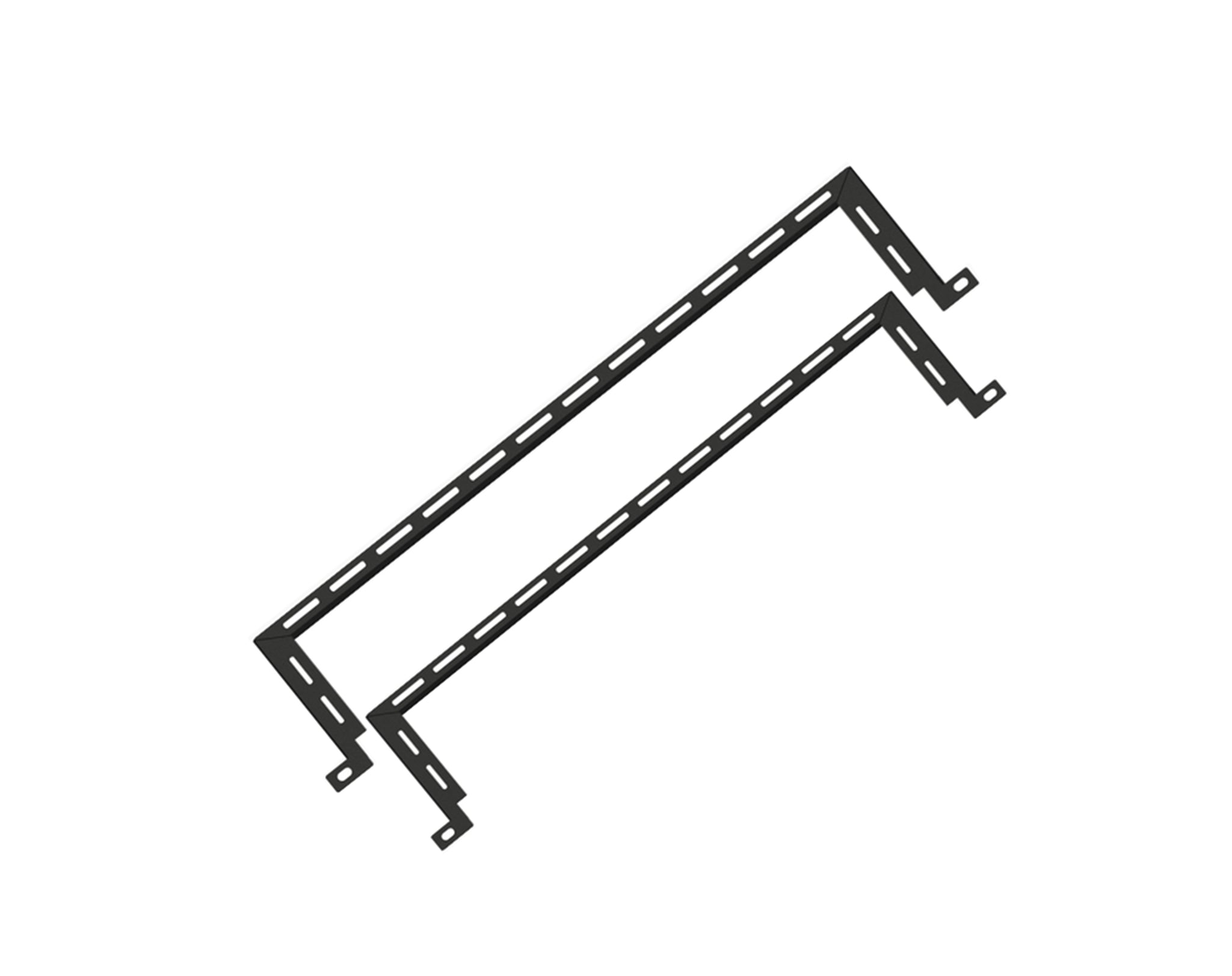 Zero U Horizontal Cable Lacer Bar, L-Shaped, 5pcs/Pack, for 19" EIA