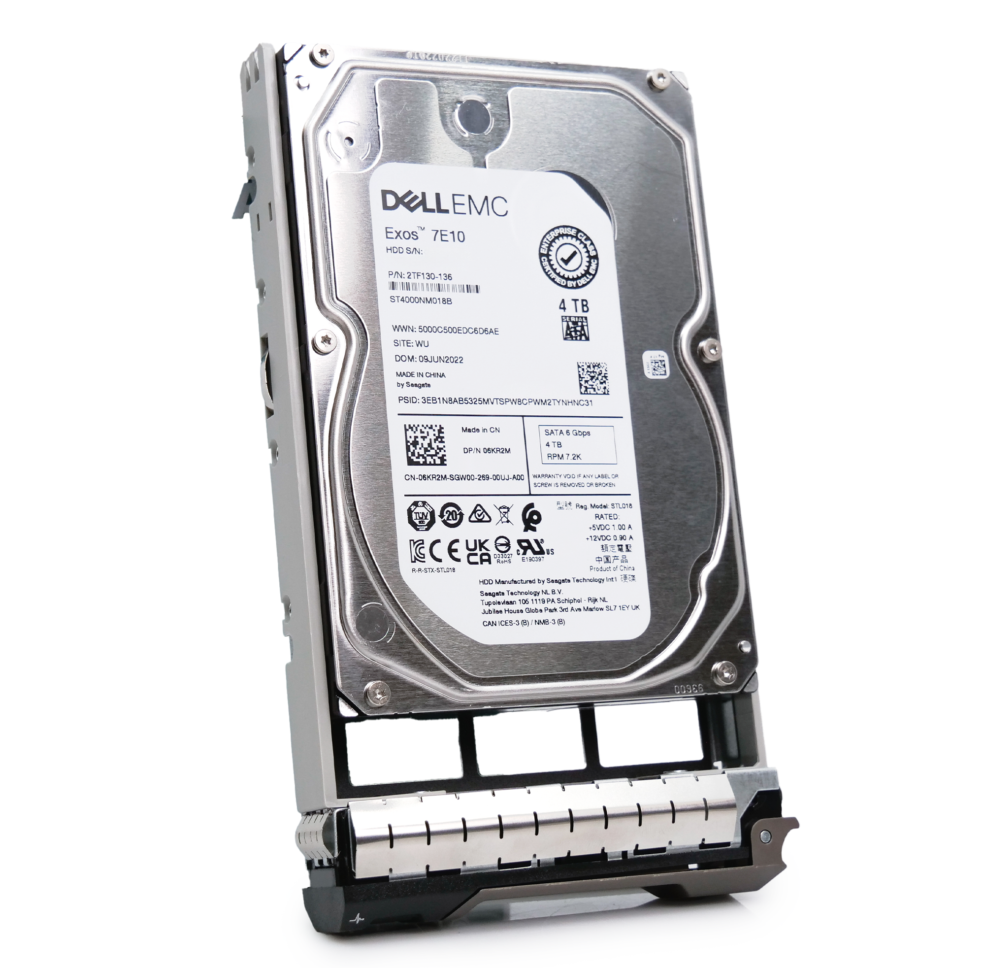 Dell G13 06KR2M 4TB 7.2K RPM SATA 6Gb/s 512n 3.5in Hard Drive