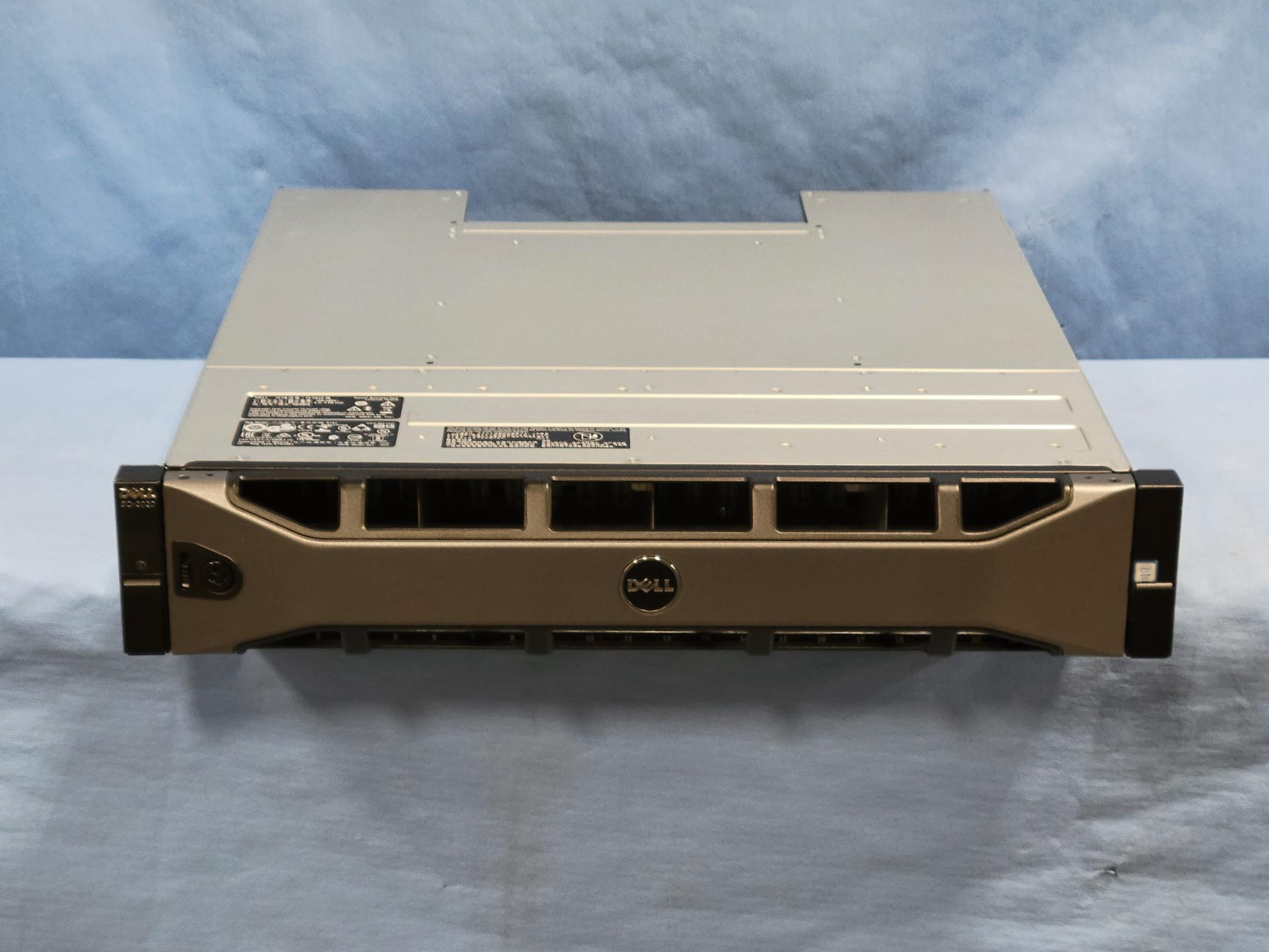 Compellent SCv2020 2U 24x 2.5” Storage Array w/ 2x 12G-SAS-4 Controller