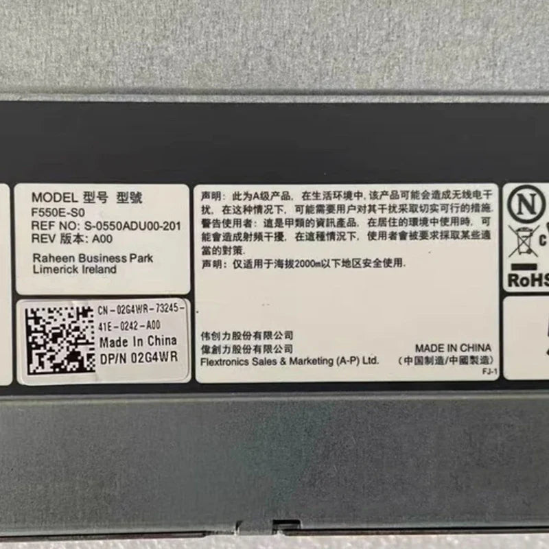 StoneTaskin 096R8Y 02G4WR Original For DELL R520 T420 550W Power Supply 96R8Y CN-096R8Y 2G4WR CN-02G4WR DH550E-S1 DPS-550PB F550E-S0 Tested One Year Warranty Fully Tested Free Shipping - aloinfousa.com