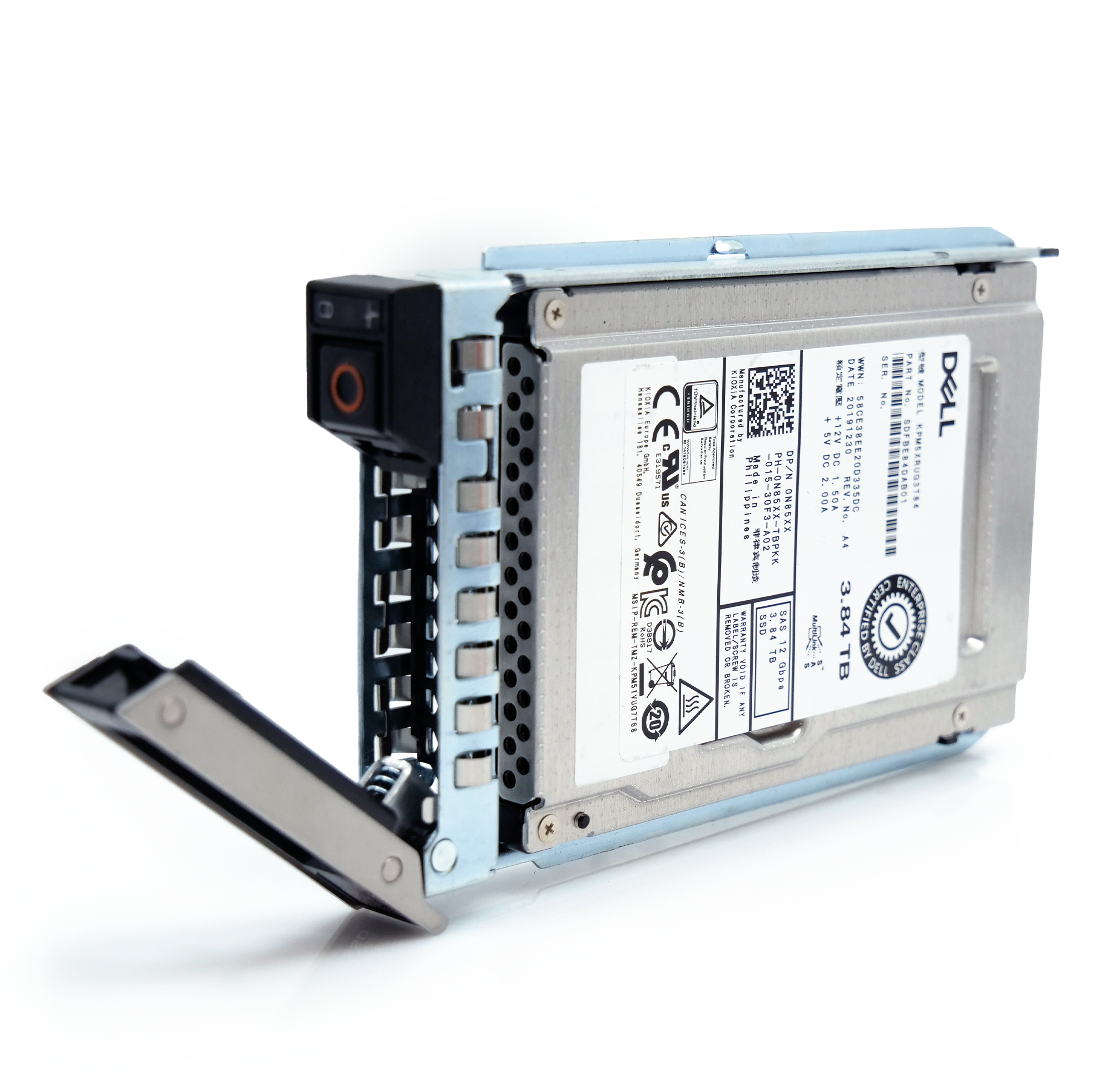 Dell G14 0N85XX 3.84TB 1 DWPD SAS-3 12Gb/s Read Intensive 3D TLC 2.5in Refurbished SSD