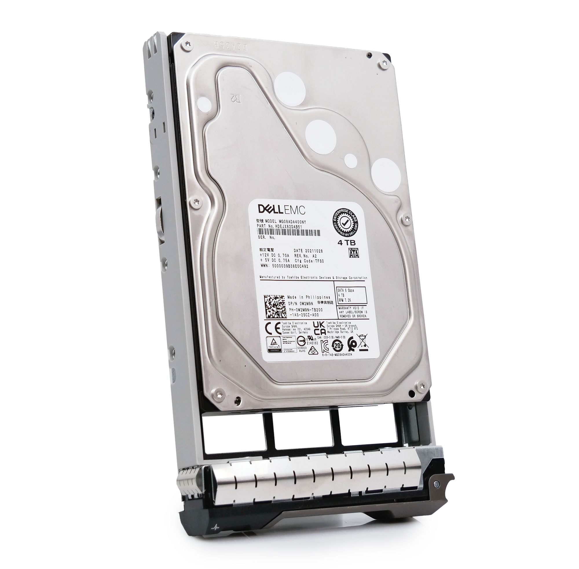 Dell G13 400-AFXY 4TB 7.2K RPM SATA 6Gb/s 512n 3.5in Hard Drive
