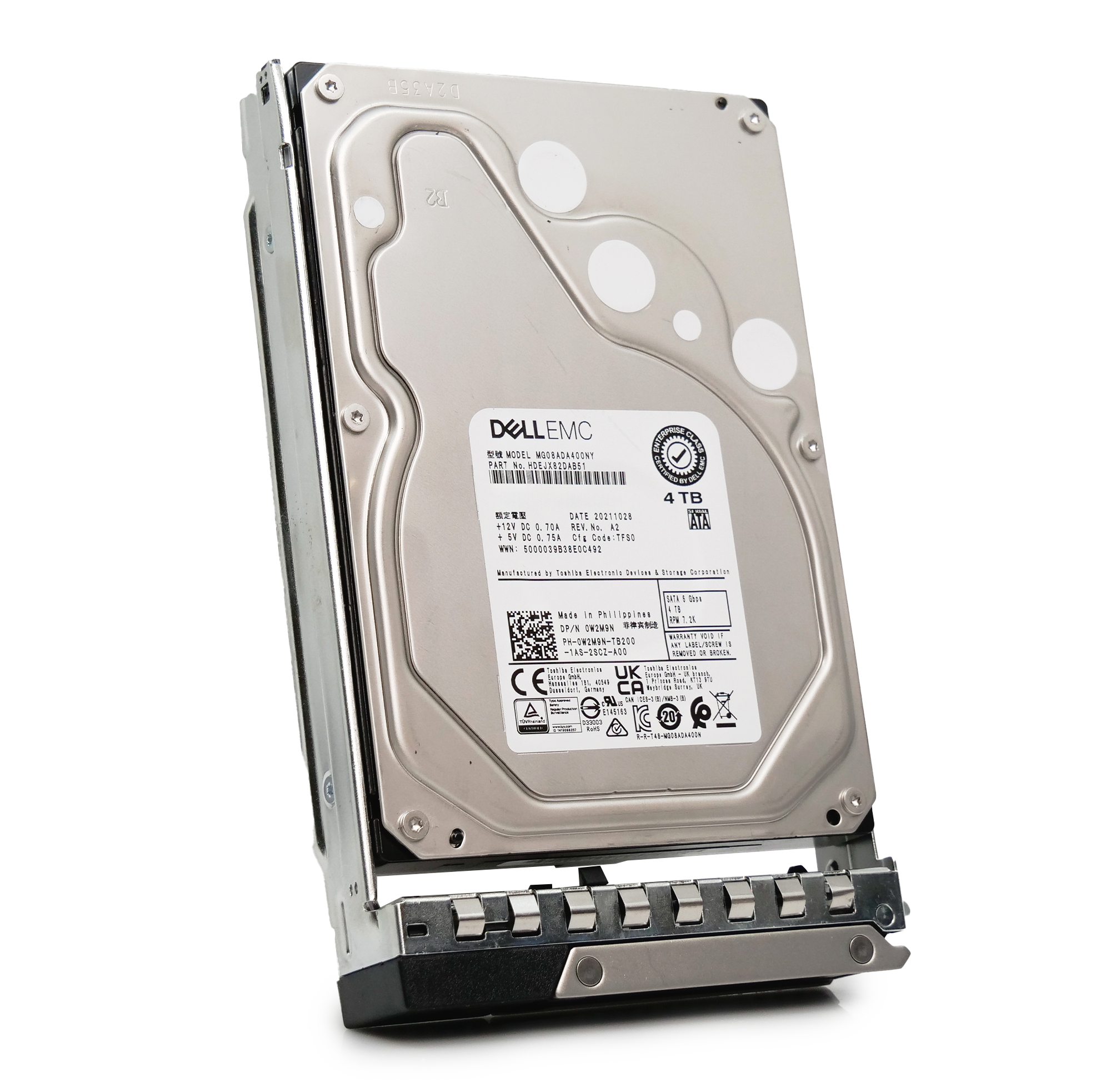 Dell G14 0MWHY9 4TB 7.2K RPM SATA 6Gb/s 512n 3.5in Hard Drive