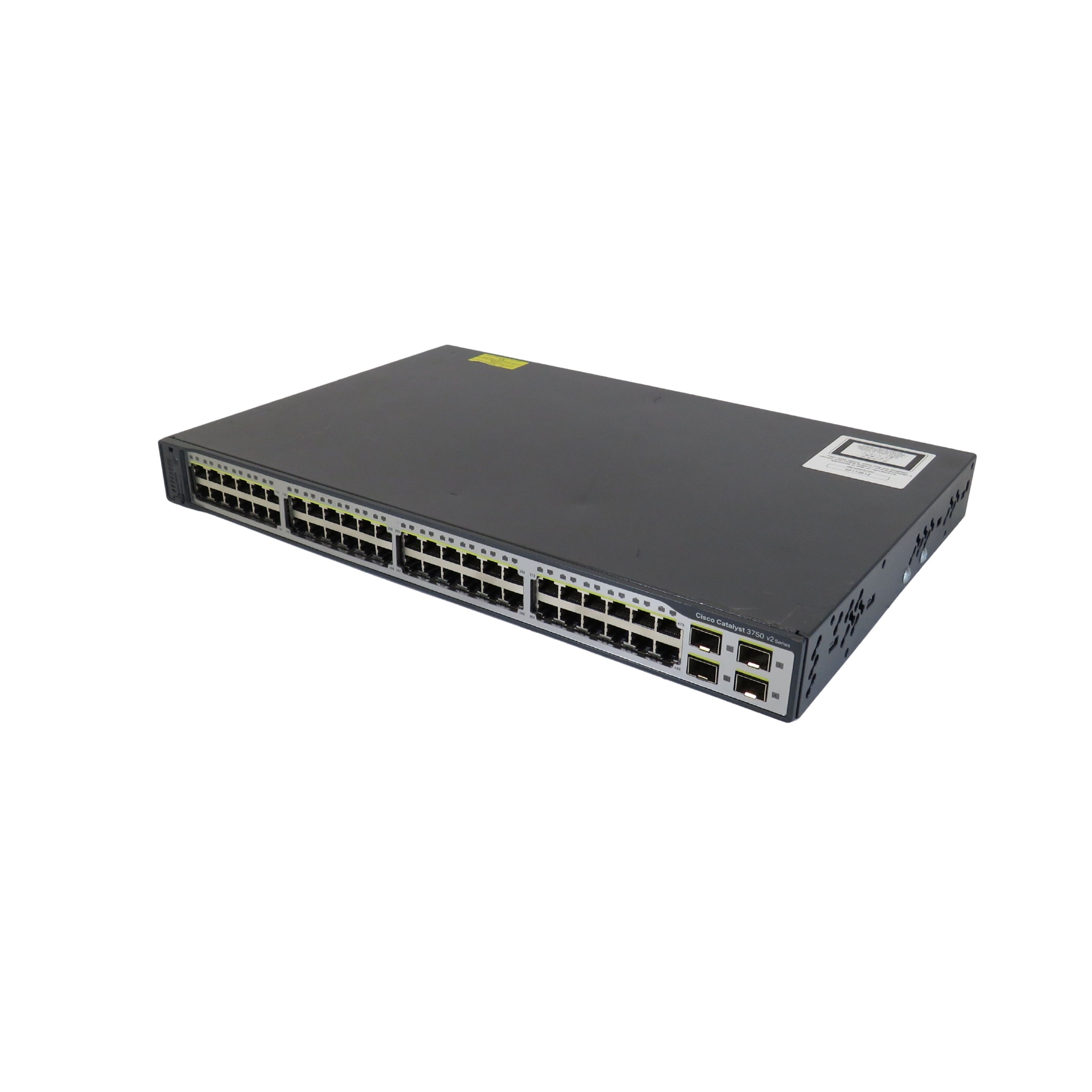 Cisco WS-C3750V2-48TS-S Catalyst 3750V2 48 10/100 + 4 SFP Switch (Refurbished)