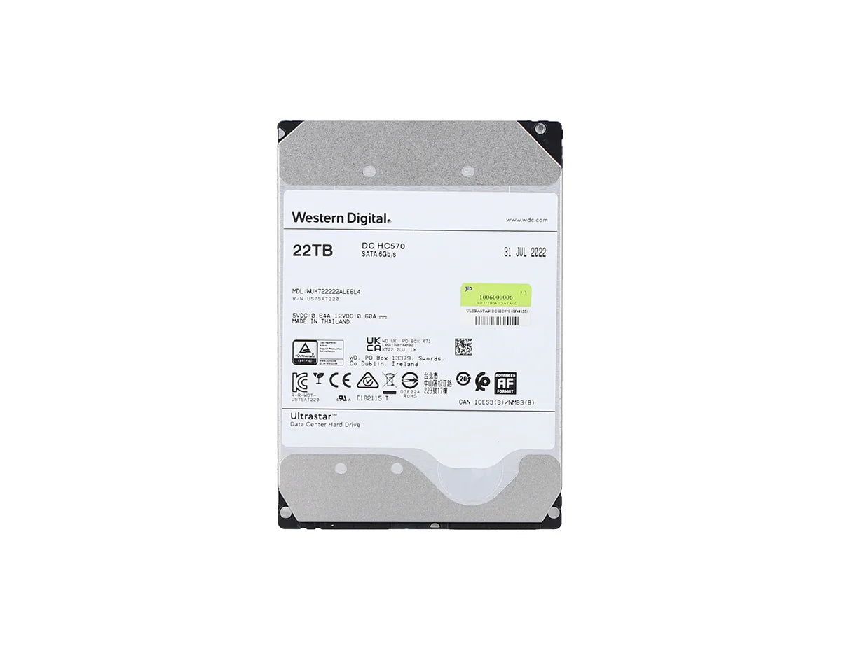 22TB Ultrastar SATA Data Center Hard Drive
