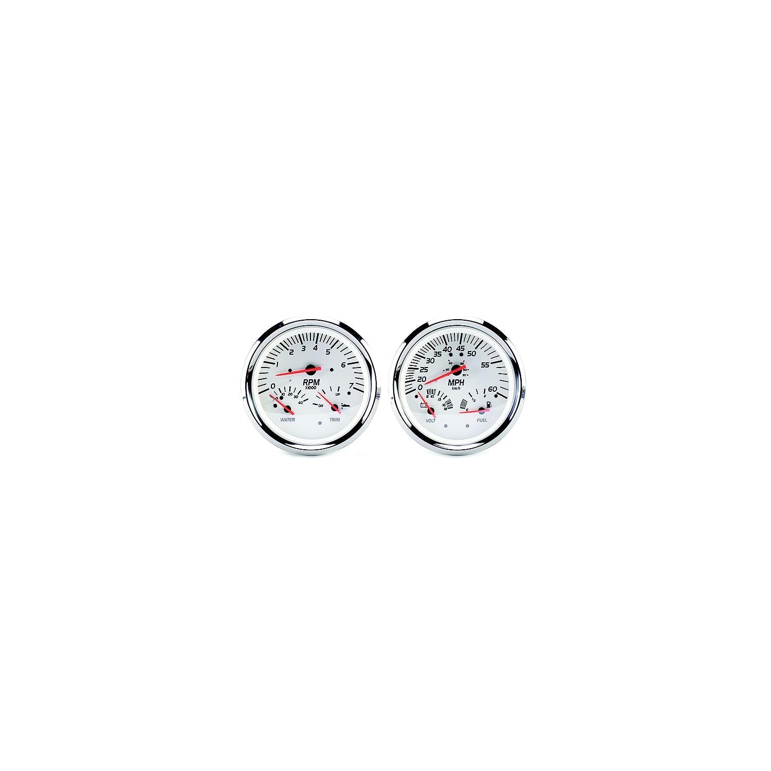 Sierra 21000P White Series Multi-Function Gauge Kit, Mercury / Yamaha