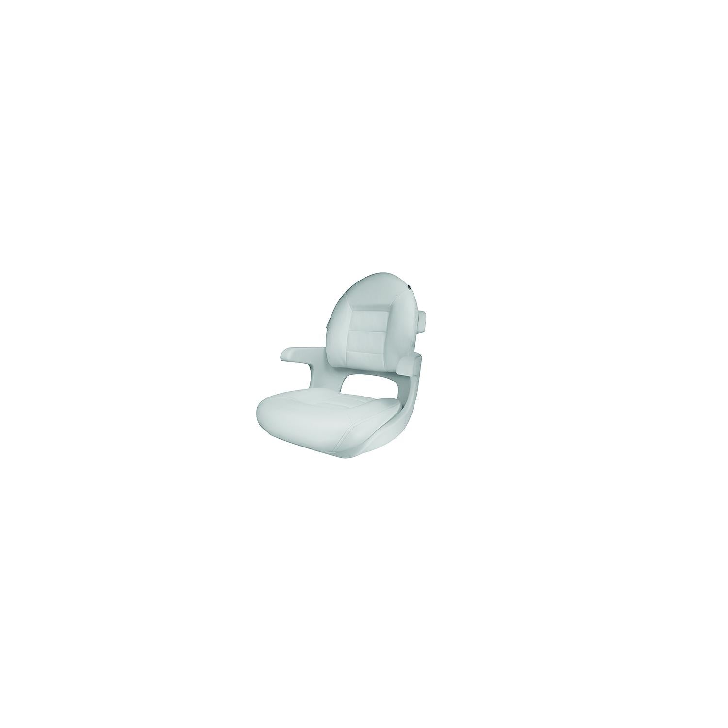 Tempress 57010 Elite Helm High Back Seat, White Shell, White/White Cushions