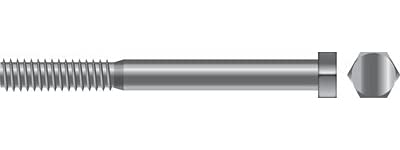 Seachoice SC30104 Cap Screw Hex Head, 3/8"-16 x 2-1/2"