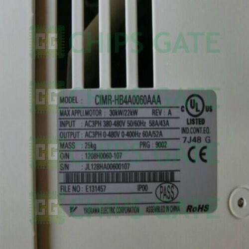 Yaskawa Inverter CIMR-HB4A0060AAA 22KW 380V