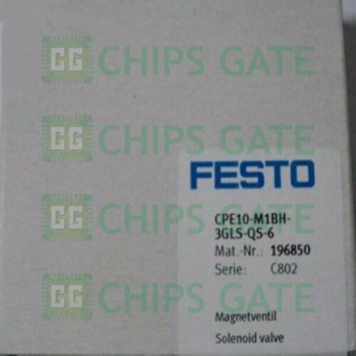 FESTO CPE10-M1BH-3GLS-QS-6 196850 Solenoid Valve