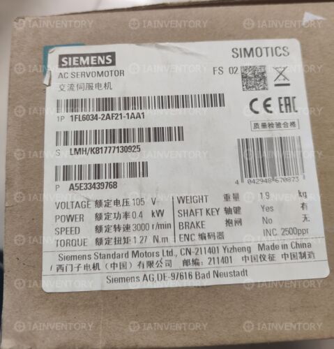 1FL6034-2AF21-1AA1 Siemens