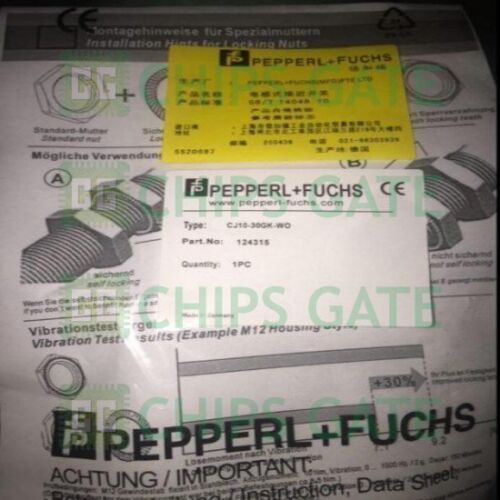 PEPPERL & FUCHS CJ10-30GK-W0 PROXIMITY SENSOR
