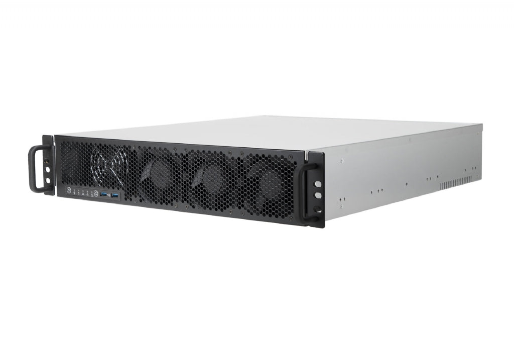 In-Win IW-RL200- 2U Feature Rich Server Chassis with Integrated Water Cooling, Full Height PCIe, Single 1200W Hot-Plug PSU (Dual Capable), Rail Kit