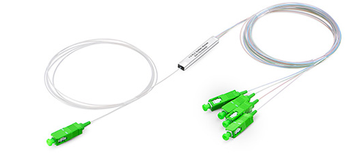 1x4 PLC Fiber Splitter, SC/APC, Mini Module, 900μm, Singlemode