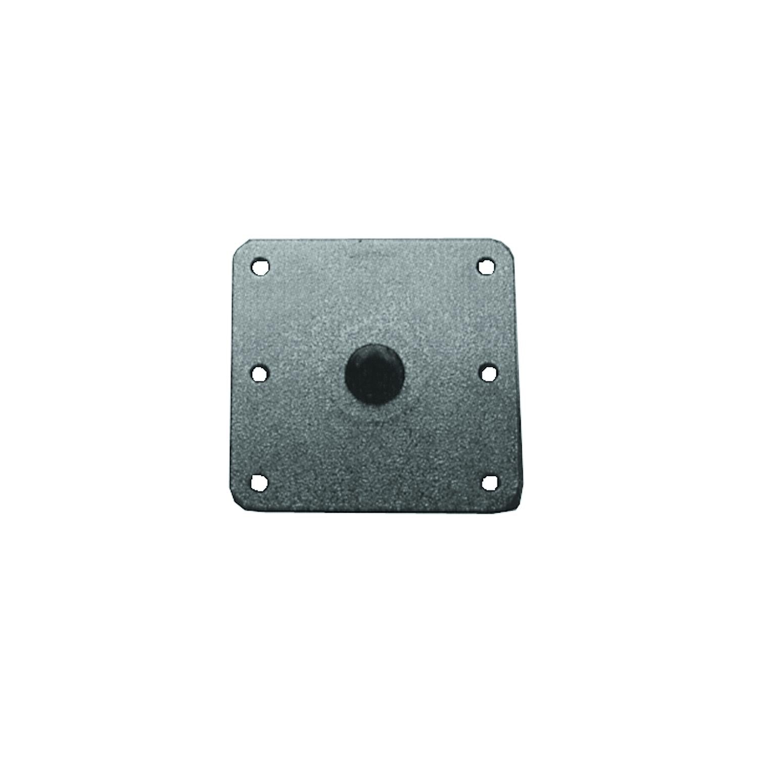 Springfield 1620018 KingPin 7" x 7" Standard Square Base, Mild Steel w/ Kennedy Finish