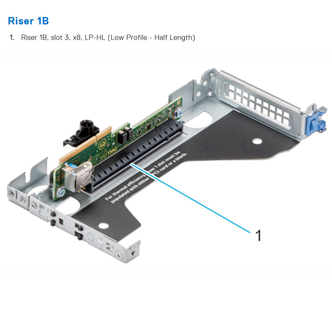 R1B+R2B+R3B — Riser Configuration 1 | Dell PowerEdge XR12