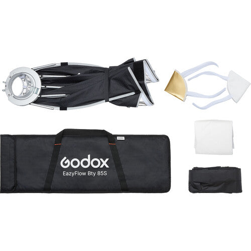 Godox EazyFlow Bty 85S Collapsible Beauty Dish - Black/Silver (33.4"/84.8cm)