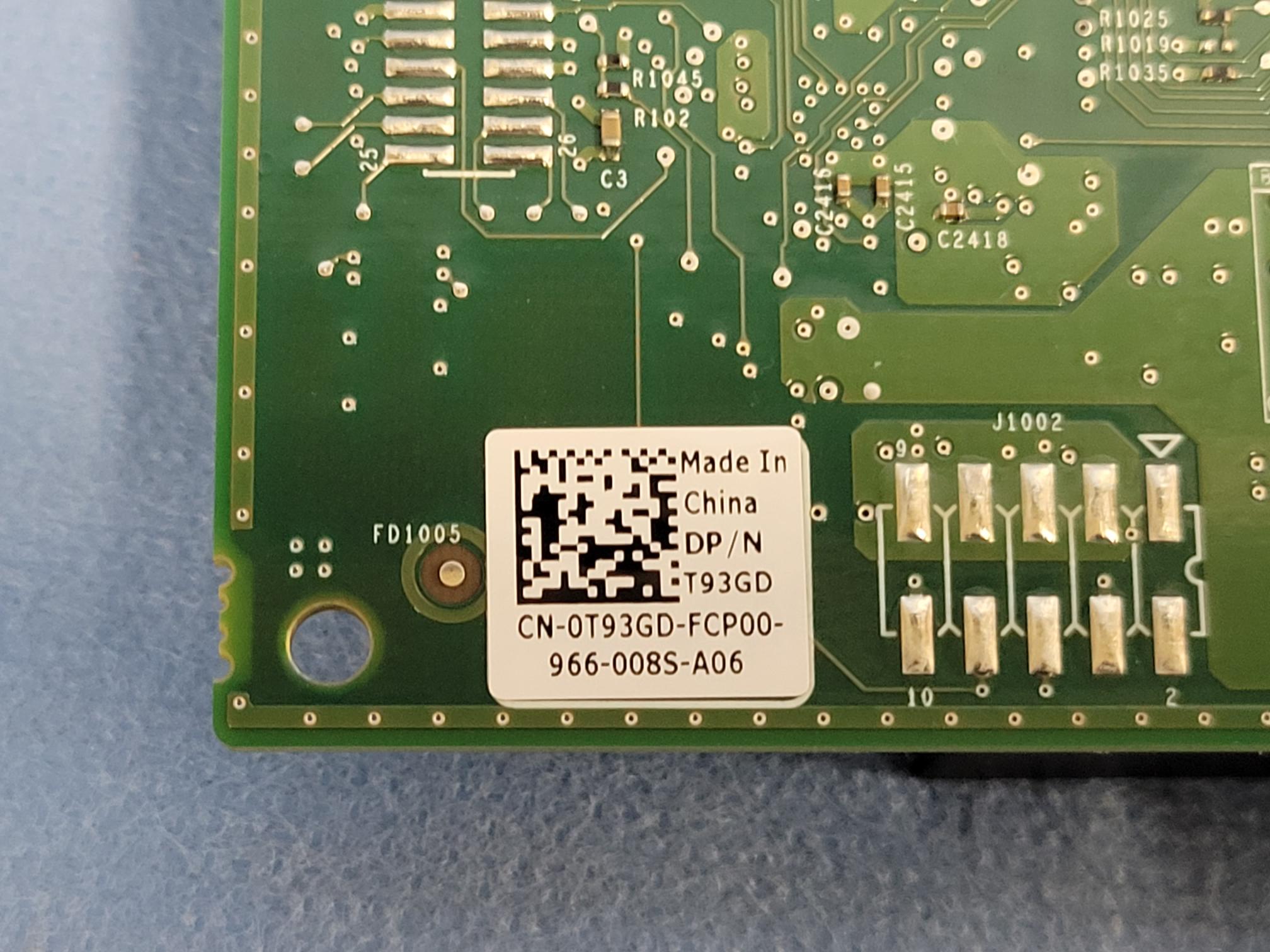 Dell T93GD Dual Port 12Gb/s SAS External HBA Controller Card Low Profile