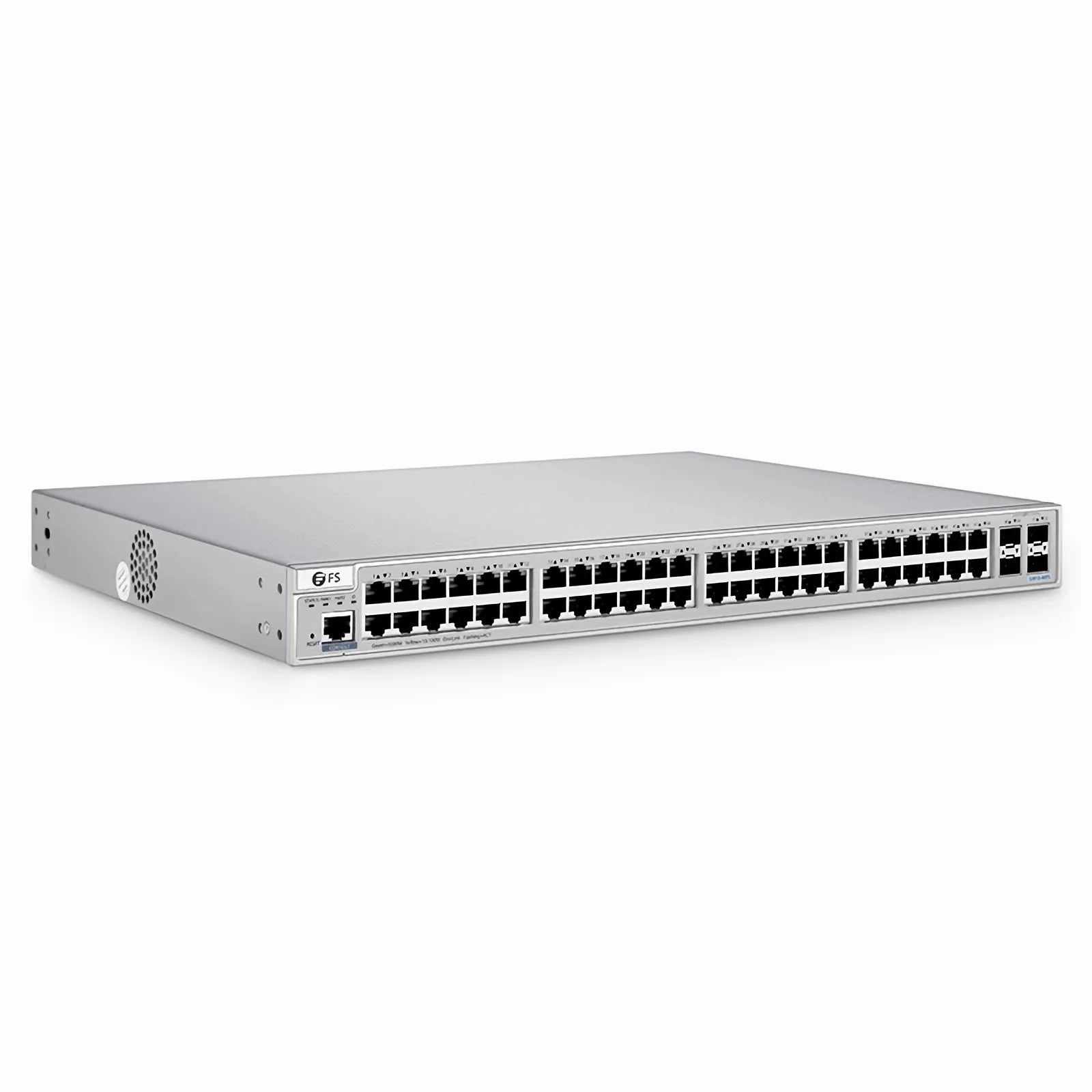S3910-48TS, 48-Port Gigabit Ethernet L2+ Switch, 48 x Gigabit RJ45, with 4 x 10Gb SFP+ Uplinks, Stackable Switch, Broadcom Chip