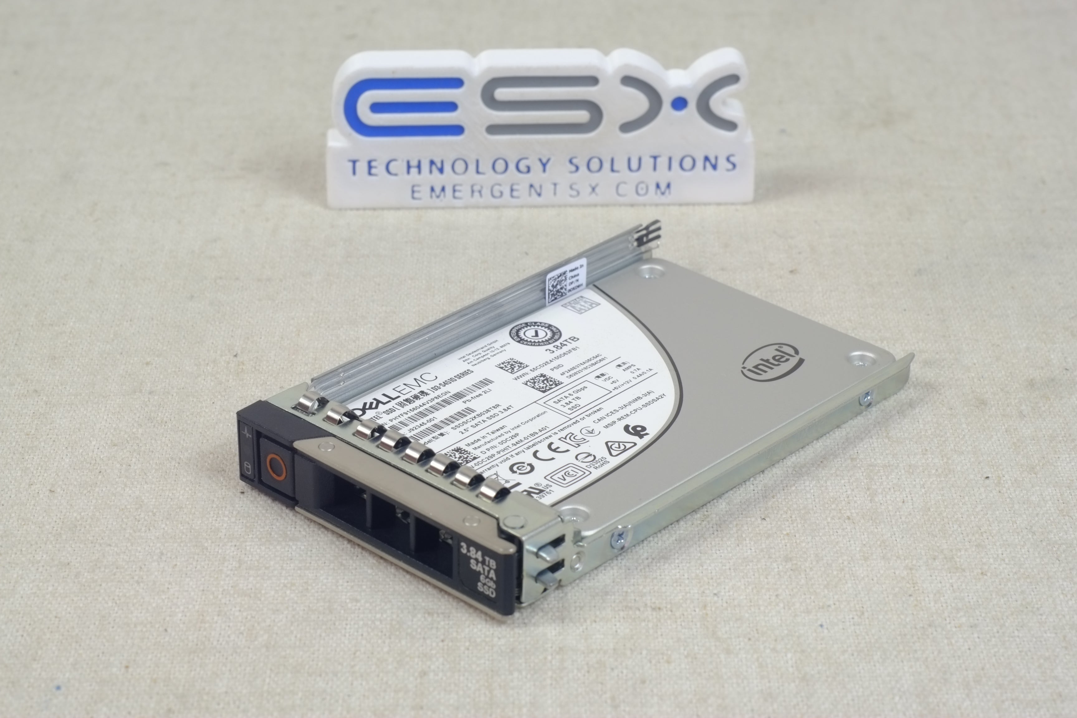 Dell DC29P 3.84TB 6Gb/s 2.5” SATA SSD Intel D3-S4510 SSDSC2KB038T8R