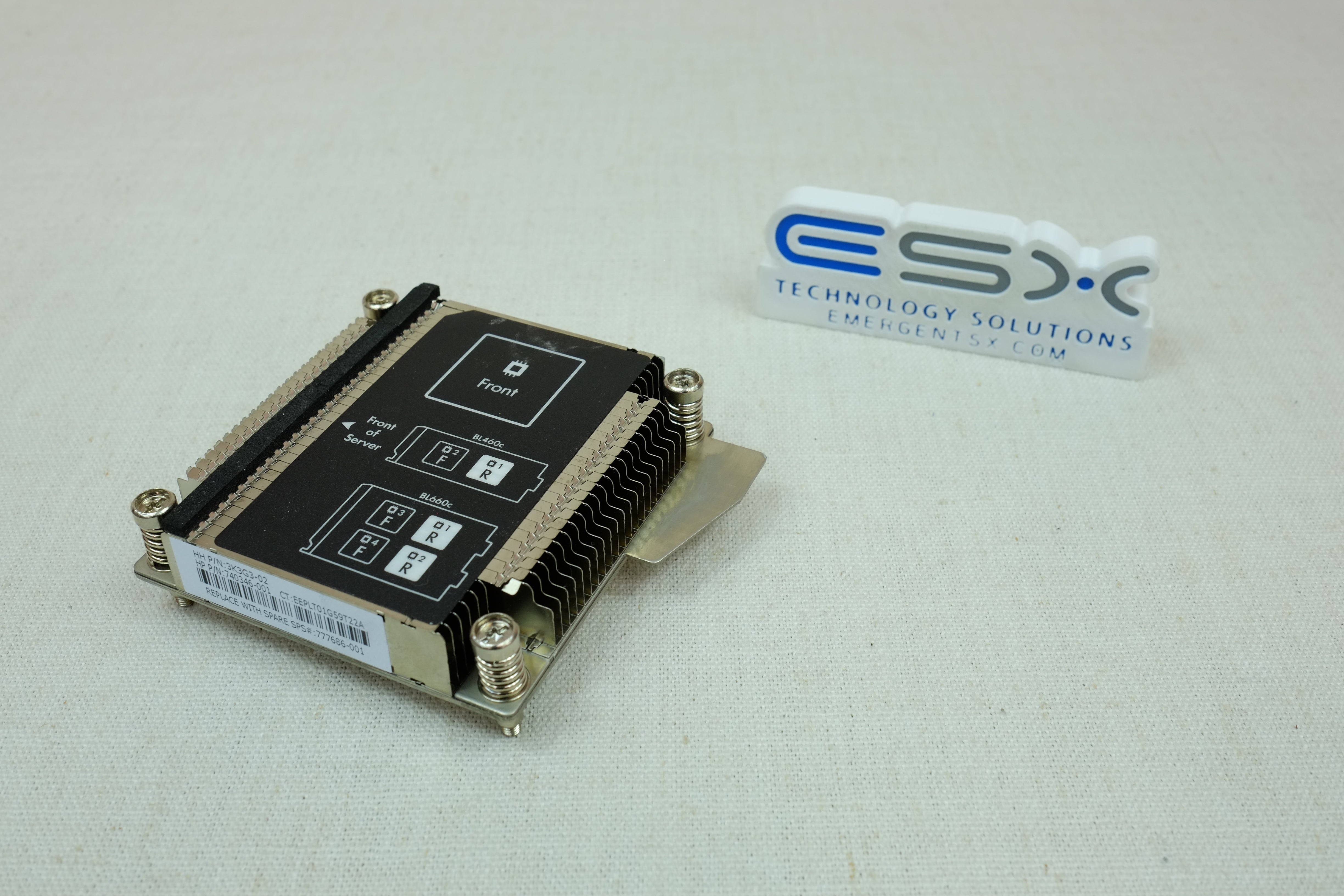 HP 777686-001 Proliant BL460c BL660c G9 CPU2 Heatsink Assembly