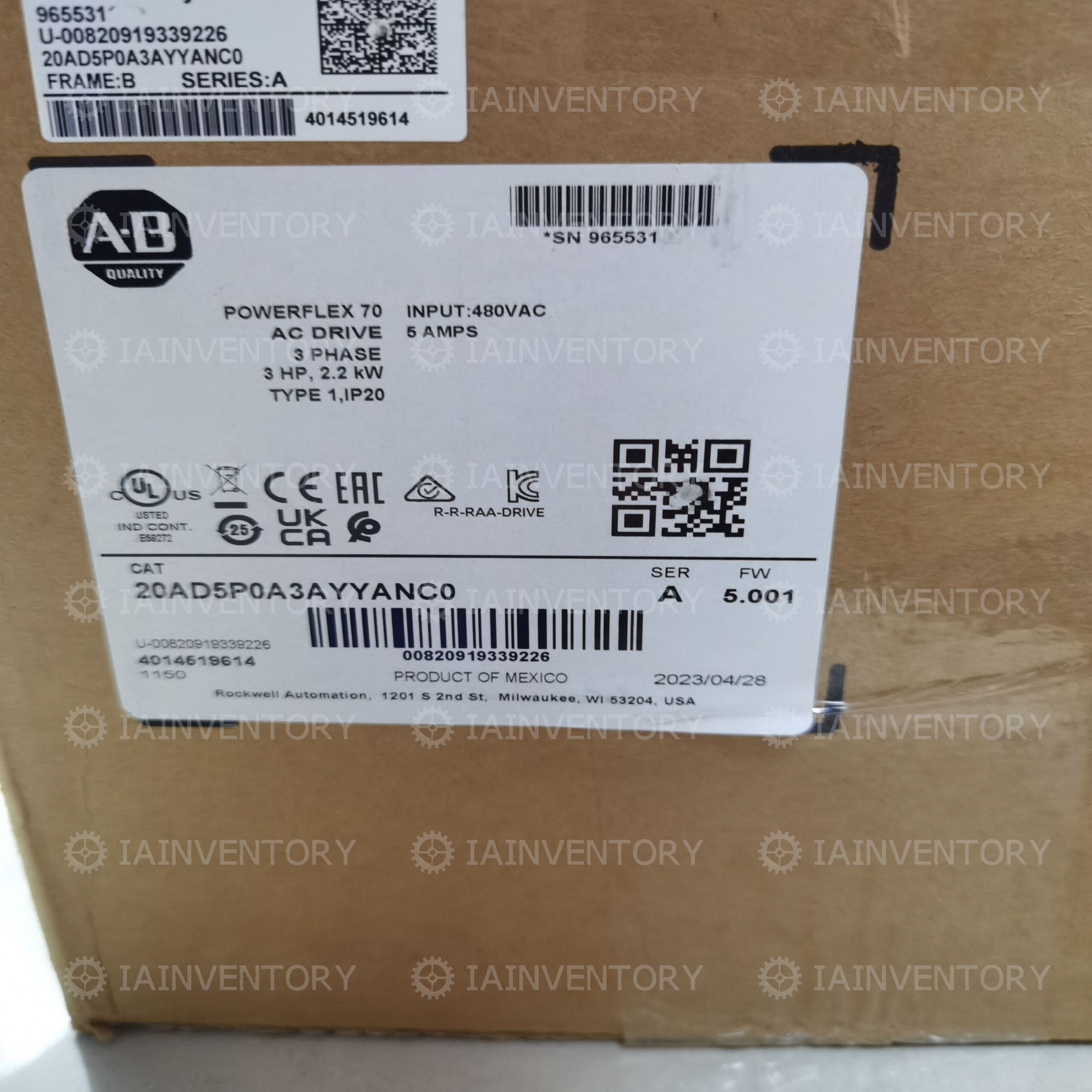 20AD5P0A3AYYANC0 Allen-Bradley