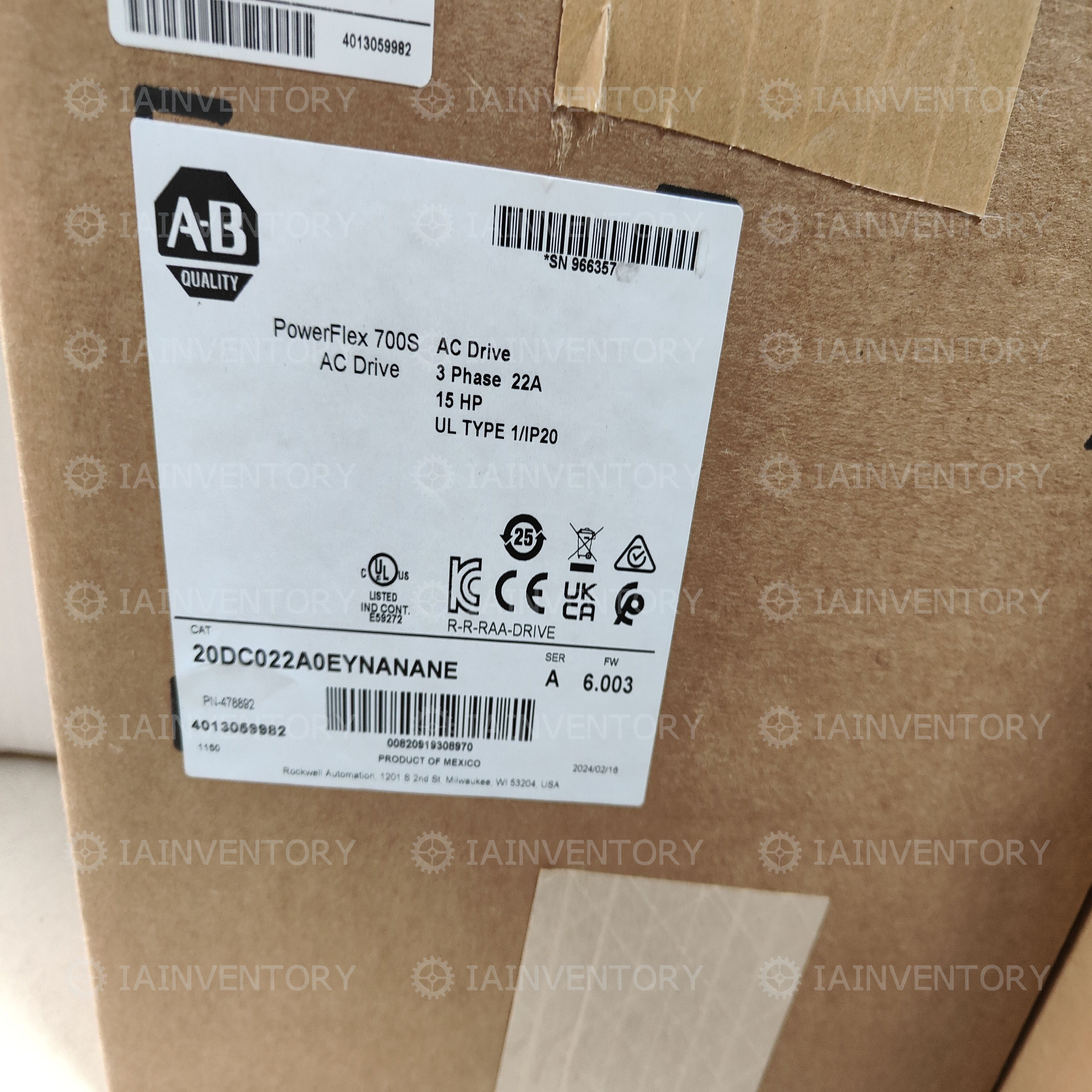 20DC022A0EYNANANE Allen-Bradley