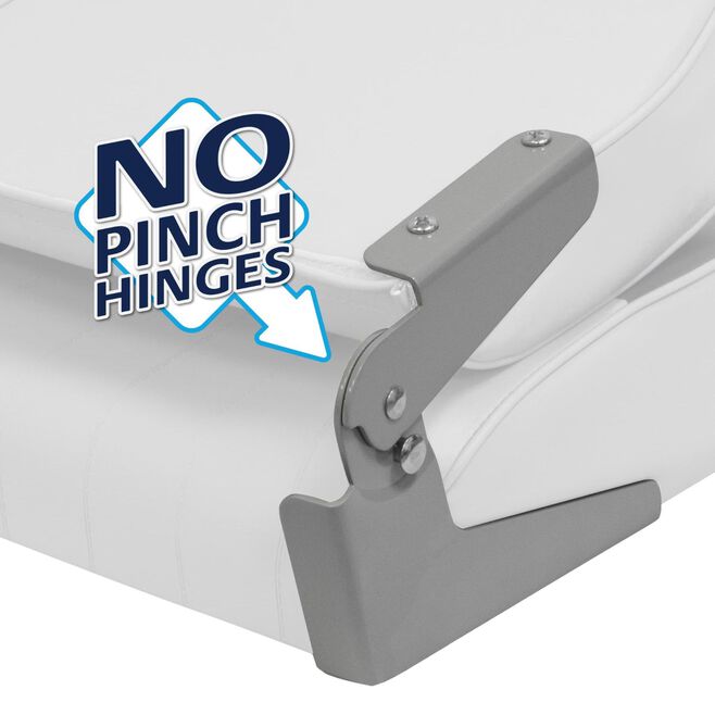Wise Seats 3313-711 Wise Promotional Marine Grade Vinyl 16.25" D × 16" W × 18", H Low Back Boat Seat, Navy