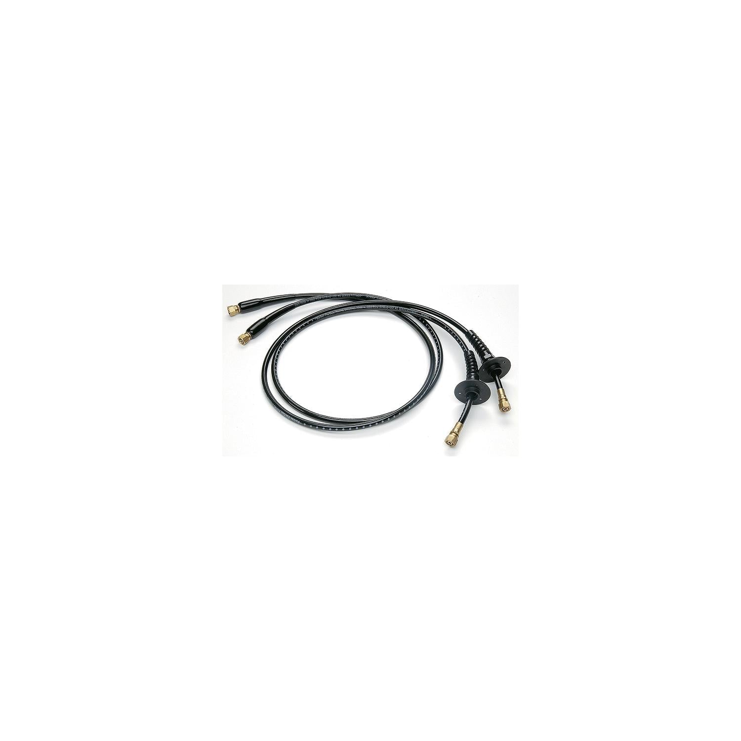 Uflex KITOBBHBR-16 Hydraulic Hose Kit with Fittings, 16', Includes Pre-Crimped Brass/Bulkhead Fittings, Bend Restrictors