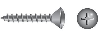 Seachoice SC0599 Phillips Tapping Screws Oval Head, #12 x 3/4"