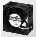 SANYO Denki 9GV0824P1G03 DC Fan 80x38mm 24VDC 38.4W, 138CFM 65dB, Tach/GuideVane/PWM
