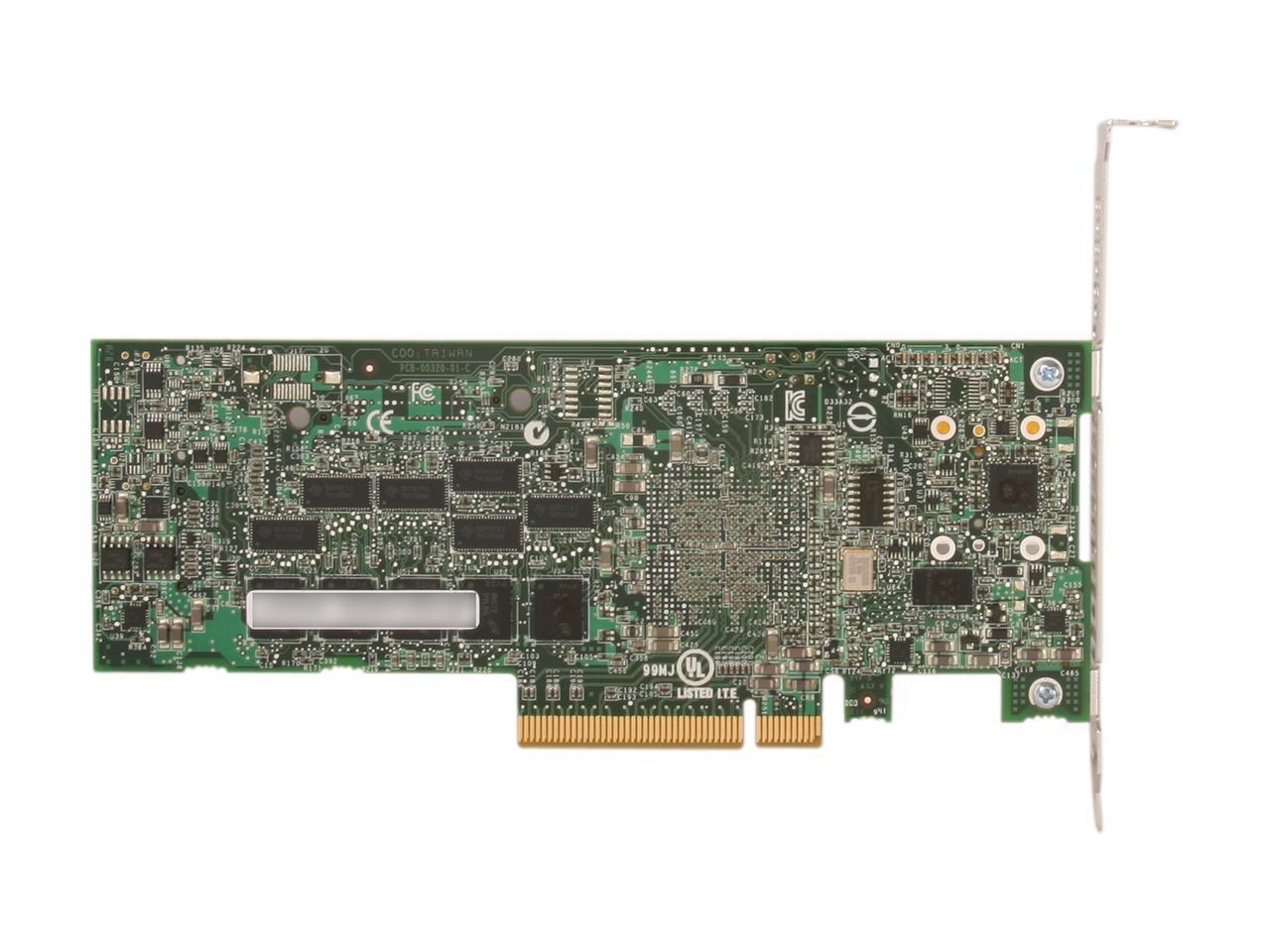 Adaptec RAID ASR-6405 4-Port PCI-Express 2.0 x8 SAS/SATA 2270000-R RAID 2270000-R Controller Card.