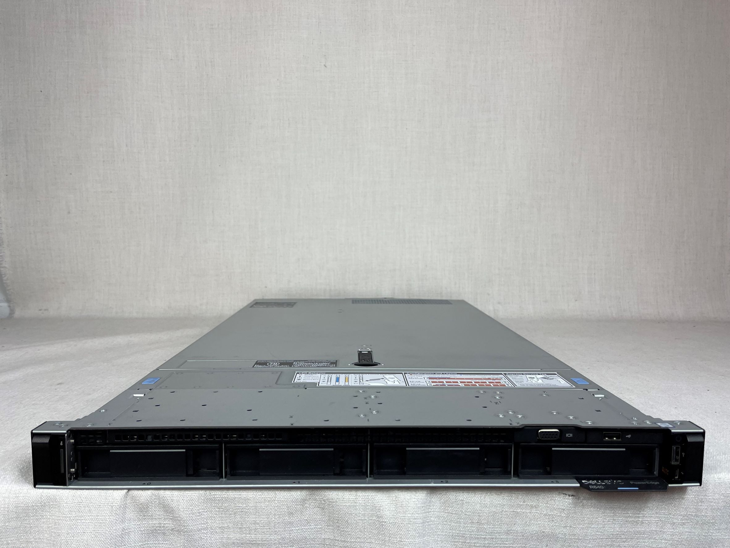 Dell PowerEdge R640 4 Bay Server 2x 20C Gold 6248 2.5GHz 768GB RAM 4x 960GB SSD