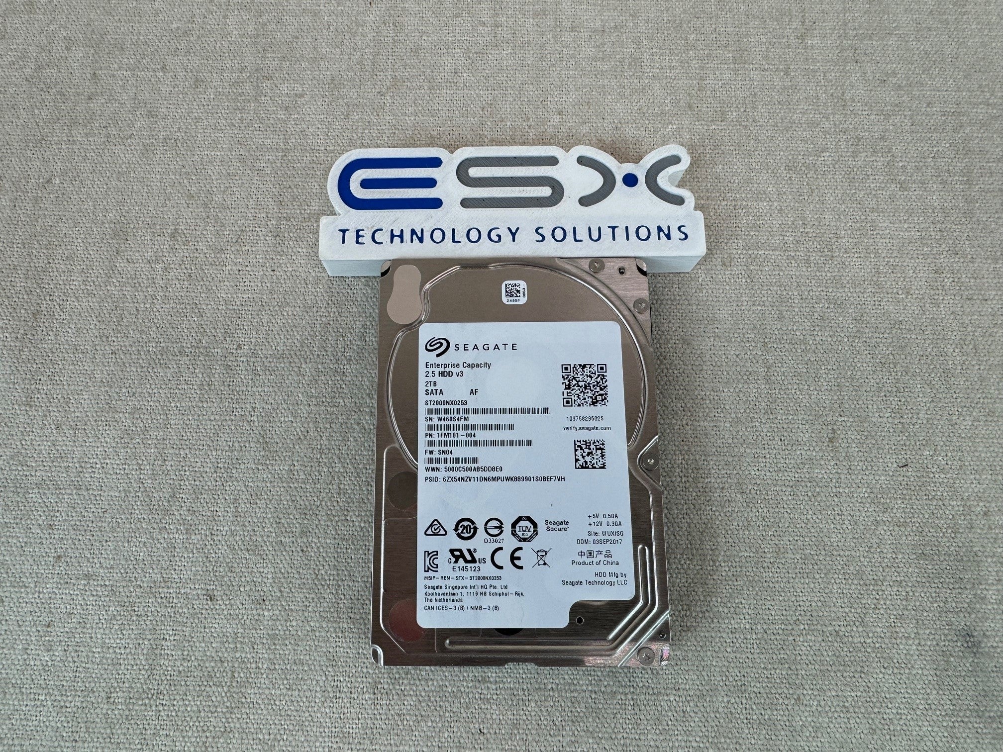 Seagate ST2000NX0253 2TB 7.2k 6Gb/s 2.5” SATA Hard Drive