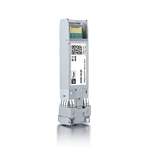 H!Fiber 10G Multimode SFP+ LC Module, 10GBase-SR Fiber Transceiver for Cisco SFP-10G-SR, Meraki MA-SFP-10GB-SR, Ubiquiti UniFi UF-MM-10G, Mikrotik, Netgear and More (MMF,850nm,300m,DDM) 2 Pack|B07JGV5G2M