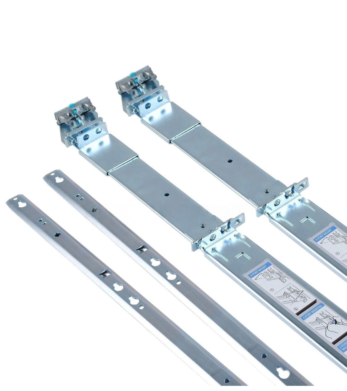 for Dell R510 R520 R720 R730 R730xd R540 R740 H872R PowerEdge Static Rail Kit