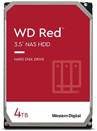 Western Digital 2TB WD NAS Internal Hard Drive HDD - 5400 RPM, SATA 6 Gb/s, SMR, 256MB Cache, 3.5" - WD20EFAX, Red|B07PGWXQCM