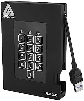 Aegis Fortress 2TB USB 3.0 External Hard Drive, Black|B00NTQGZNS