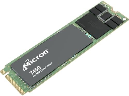 Micron SSD 7450 Pro|480GB|M.2|NVMe|3D NAND|Write Speed 700MBytes/sec|Read Speed 5000MBytes/Sec|TBW 800TB|MTBF 20000000 Hours|MTFDKBA480TFR-1BC1Z. ABYYR