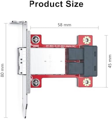 H!Fiber 12G Internal PCIe Controller Card, 8 Ports 12Gb/s SATA + SAS HBA Card, Broadcom's 3008 Chip, PCI Express 3.0 X8, 2X Mini SAS SFF-8643 Ports, Same as 9300-8I with Low Profile Bracket|B0BTM28KFJ