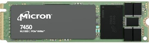 Micron SSD 7450 Pro|480GB|M.2|NVMe|3D NAND|Write Speed 700MBytes/sec|Read Speed 5000MBytes/Sec|TBW 800TB|MTBF 20000000 Hours|MTFDKBA480TFR-1BC1Z. ABYYR