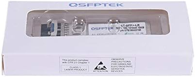 QSFPTEK 4Packs 10GBASE-LR Transceiver, 10G SFP+ Patch Module, 1310nm, 10km, DDM LC, 10Gbe Ethernet Mini-GBIC for Cisco SFP-10G-LR, Ubiquiti UF-SM-10G, Mikrotik, Netgear, Qnap NAS, D-Link|B08P4MFPD5