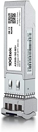 10Gtek 10GBase-SR SFP+ LC Transceiver, 10G 850nm Multimode SFP Module, up to 300 Meters, for Cisco SFP-10G-SR, Meraki MA-SFP-10GB-SR, Ubiquiti UniFi UF-MM-10G, Fortinet, Mikrotik and More, Pack of 10|B00ZCDDOPS