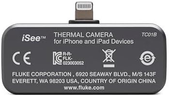 Fluke TC01B 25Hz - iSee Mobile Thermal Camera for iOS Smartphones, Temperature Range up to 1022°F