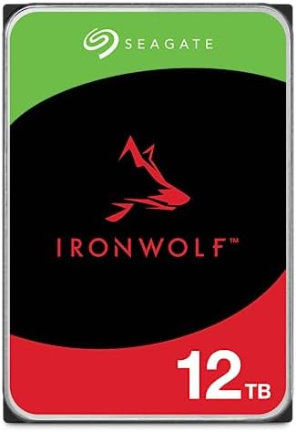 Seagate IronWolf 12TB NAS Internal Hard Drive HDD – CMR 3.5 Inch SATA 6Gb/s 7200 RPM 256MB Cache for RAID Network Attached Storage (ST12000VNZ008/ST12000VN0008