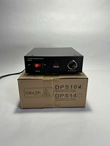 Delta DPS Power Supply 10 Amp Delta DPS10 12-13.8v AC/DC Ultra Compact Small Ham CB Radio|B09XGTQC4L