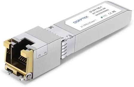 10GBASE-T SFP+ to RJ45 Transceiver, 10G Ethernet Copper Module, Optical SFP RJ 45 10Gb T Mini-GBIC Compatible with Cisco SFP-10G-T-S, Ubiquiti UF-RJ45-10G, Mikrotik, Supermicro, Fortinet, up to 30m|B07QXNQTXG