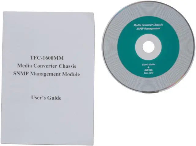 TRENDnet SNMP Management Module for TFC-1600, Supports Port Based Management, Real Time Monitoring, Converter Speed, Link Activity, Duplex Status, Gigabit Port, TFC-1600MM