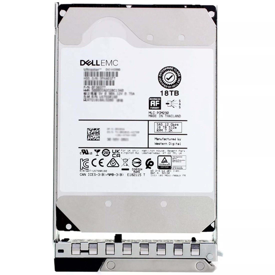 Dell EMC YF5G2 18TB 7.2K RPM SAS 12Gbps 512e 3.5inch Hot-Plug Hard Drive with Tray