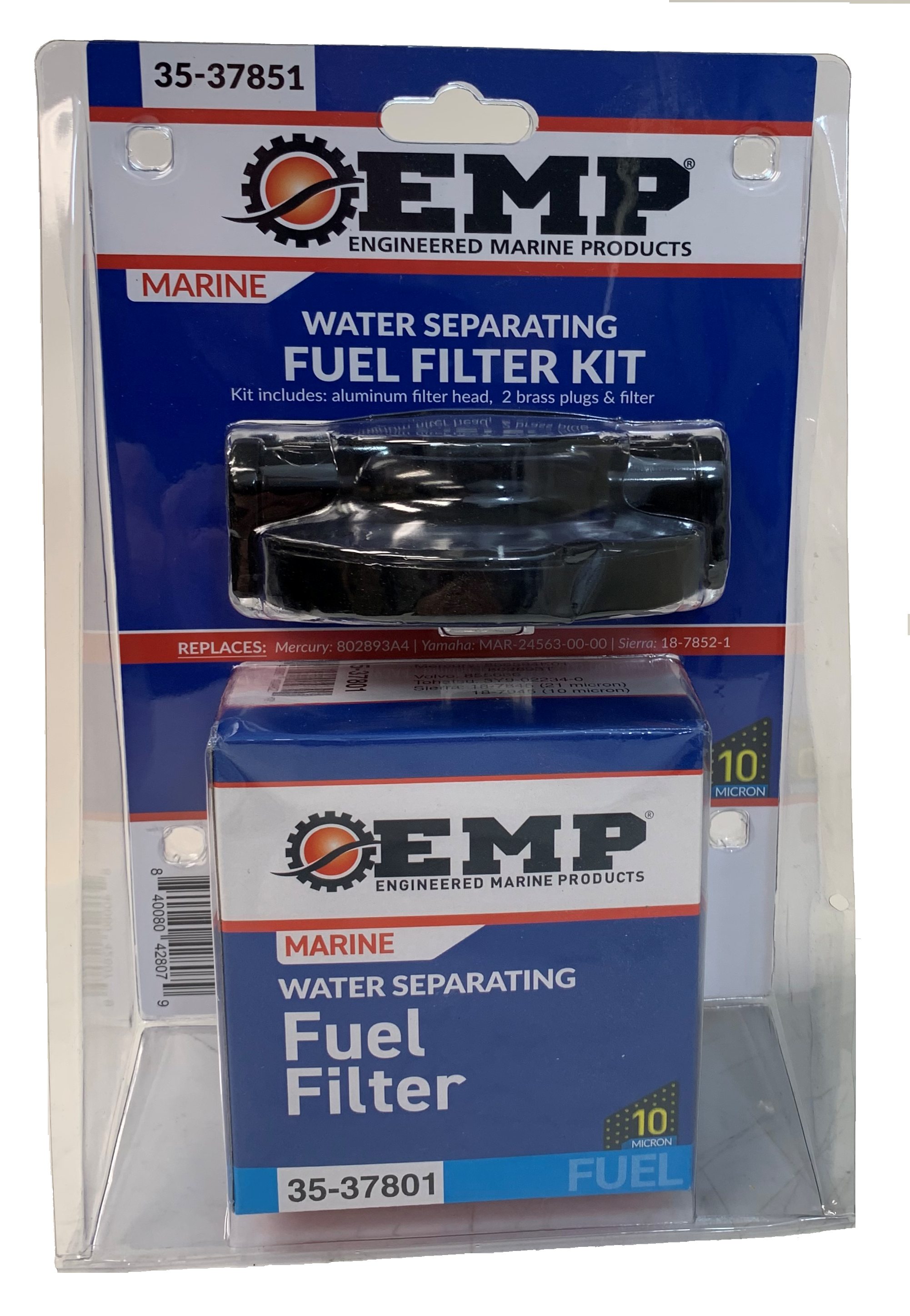 EMP 35-37851 Kit Fuel Water Separator 1/4 Alum